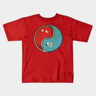 Heat Miser ying yang Kids T-Shirt